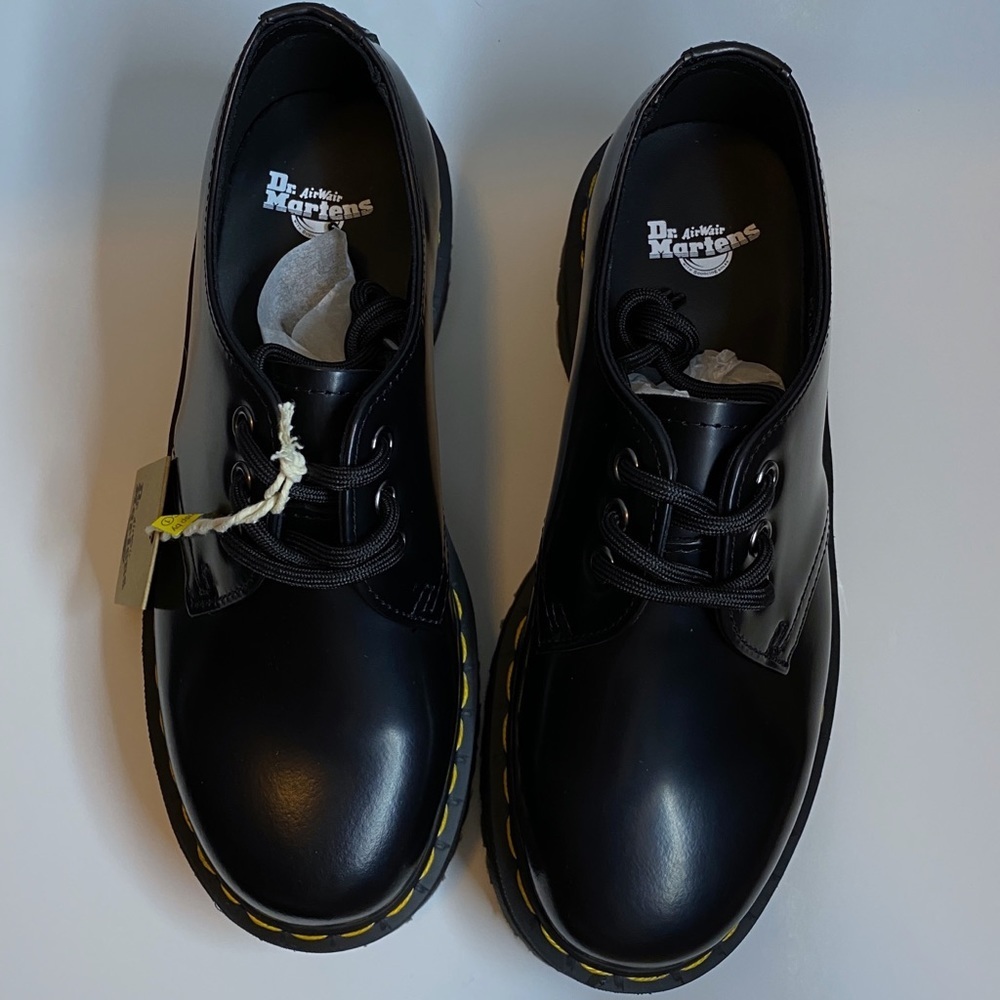 Dr. Martens Holly Buttero Platform Oxfords Black - Picture 2 of 6